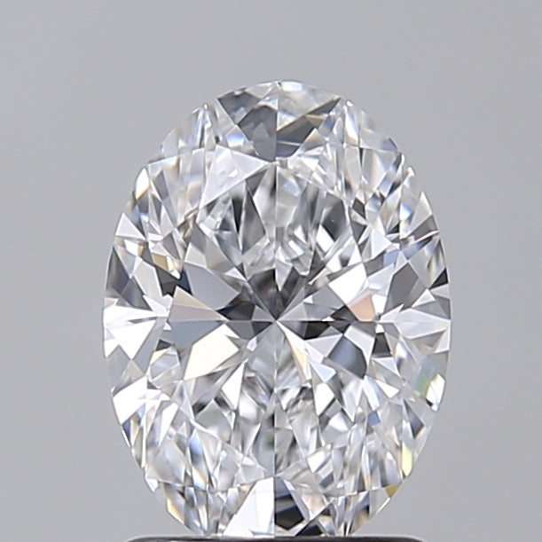 1.42 Carat Oval Shaped, Excellent Cut, D Color, VVS2 Clarity, IGI Certified Lab Grown Diamond