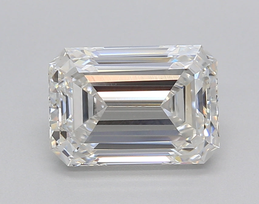 2.01 Carat Emerald Shaped, Ideal Cut, E Color, VS1 Clarity, IGI Certified Lab Grown Diamond