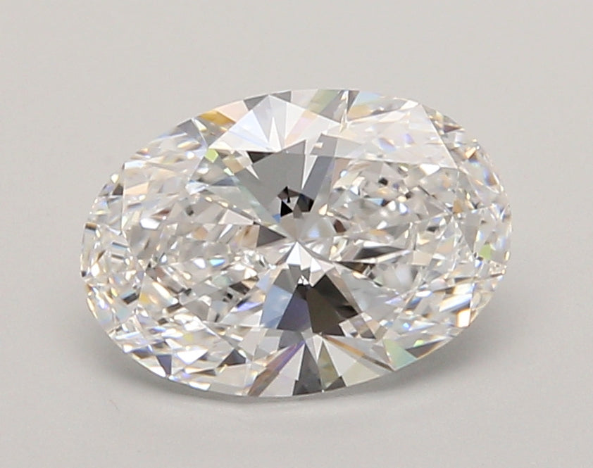 2.06 Carat Oval Shaped, Ideal Cut, D Color, VVS1 Clarity, IGI Certified Lab Grown Diamond