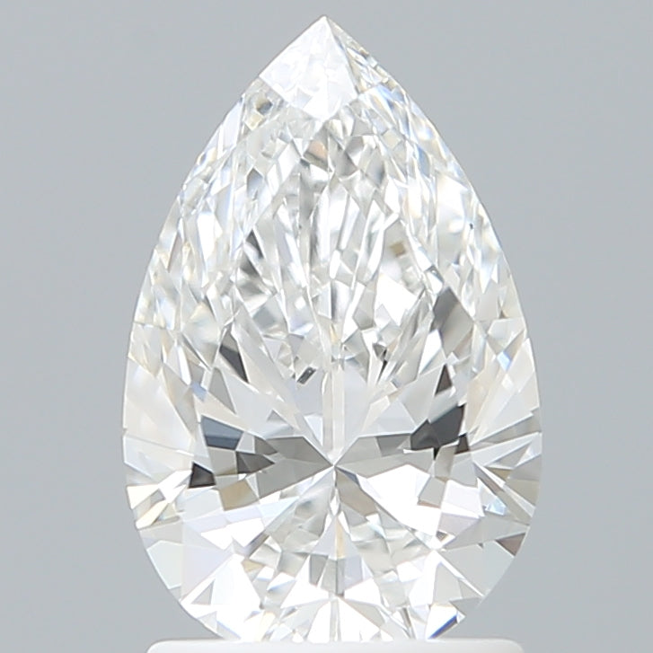 1.57 Carat Pear Shaped, Ideal Cut, F Color, VVS2 Clarity, IGI Certified Lab Grown Diamond