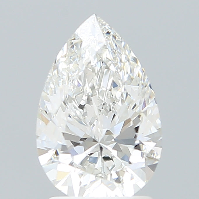 2.06 Carat Pear Shaped, Ideal Cut, E Color, VVS2 Clarity, IGI Certified Lab Grown Diamond