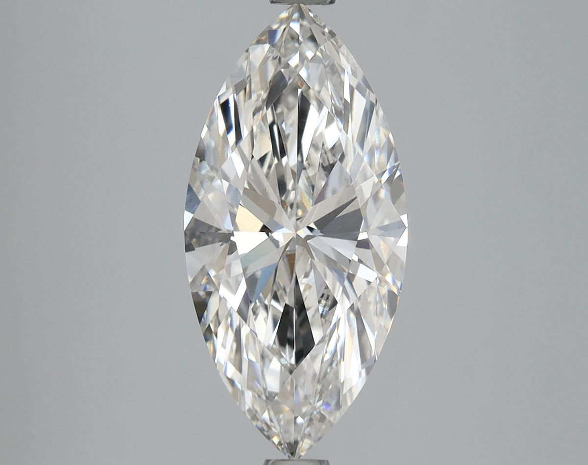3.02 Carat Marquise Shaped, Ideal Cut, F Color, VS1 Clarity, IGI Certified Lab Grown Diamond