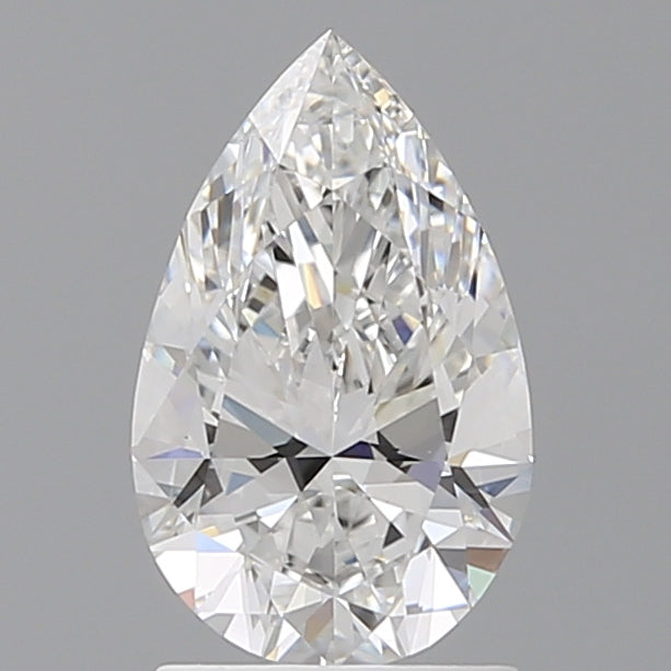 1.58 Carat Pear Shaped, Ideal Cut, E Color, VVS2 Clarity, IGI Certified Lab Grown Diamond