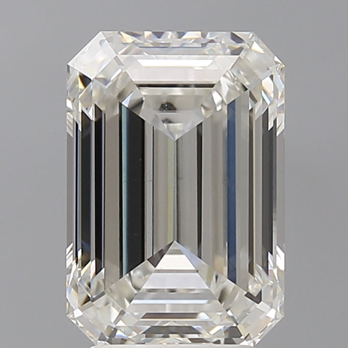 4.06 Carat Emerald Shaped, Ideal Cut, G Color, VVS2 Clarity, IGI Certified Lab Grown Diamond