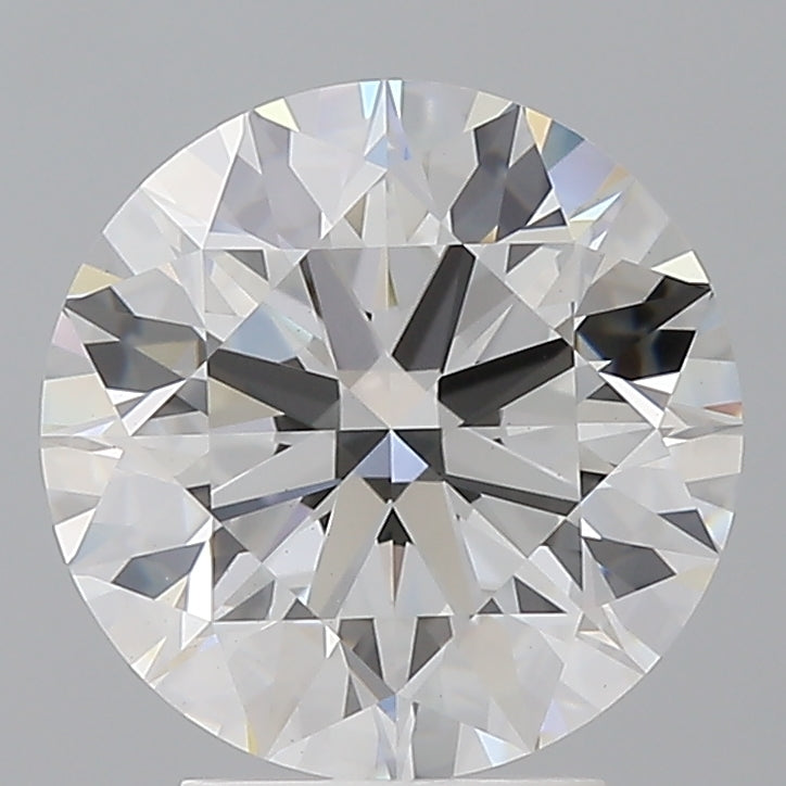 3.59 Carat Round Shaped, Ideal Cut, F Color, VVS2 Clarity, IGI Certified Lab Grown Diamond