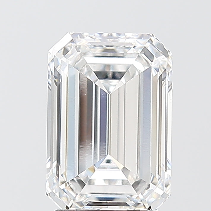 2.51 Carat Emerald Shaped, Ideal Cut, D Color, VS1 Clarity, IGI Certified Lab Grown Diamond