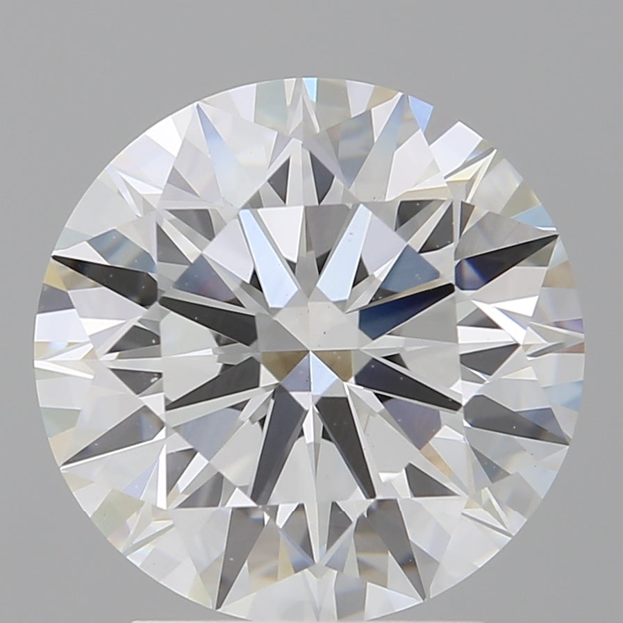 3.03 Carat Round Shaped, Ideal Cut, F Color, VVS2 Clarity, IGI Certified Lab Grown Diamond