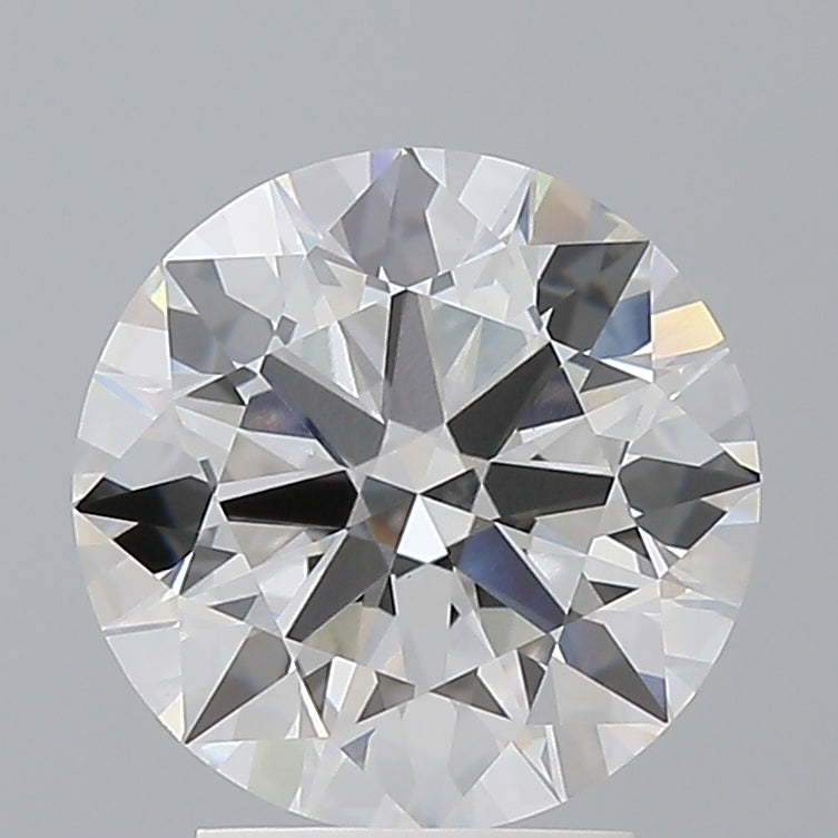 3.06 Carat Round Shaped, Ideal Cut, E Color, VVS2 Clarity, IGI Certified Lab Grown Diamond