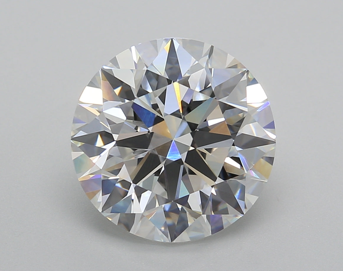 5.02 Carat Round Shaped, Ideal Cut, E Color, VVS2 Clarity, IGI Certified Lab Grown Diamond