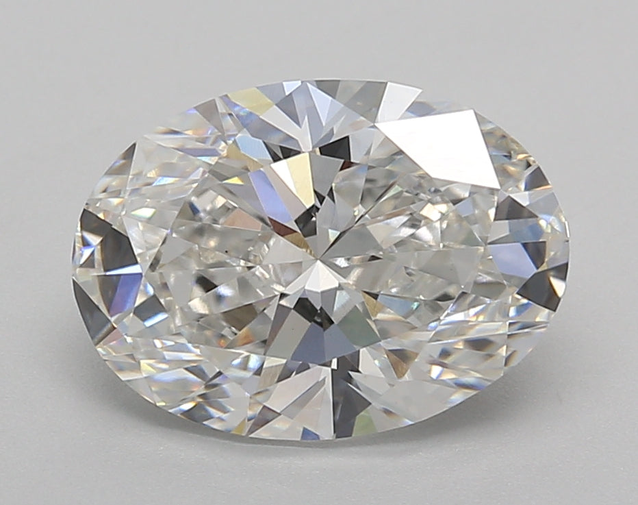 3.02 Carat Oval Shaped, Excellent Cut, F Color, VVS2 Clarity, IGI Certified Lab Grown Diamond
