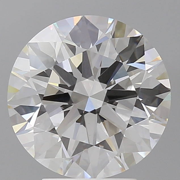 4.02 Carat Round Shaped, Ideal Cut, F Color, VVS2 Clarity, IGI Certified Lab Grown Diamond