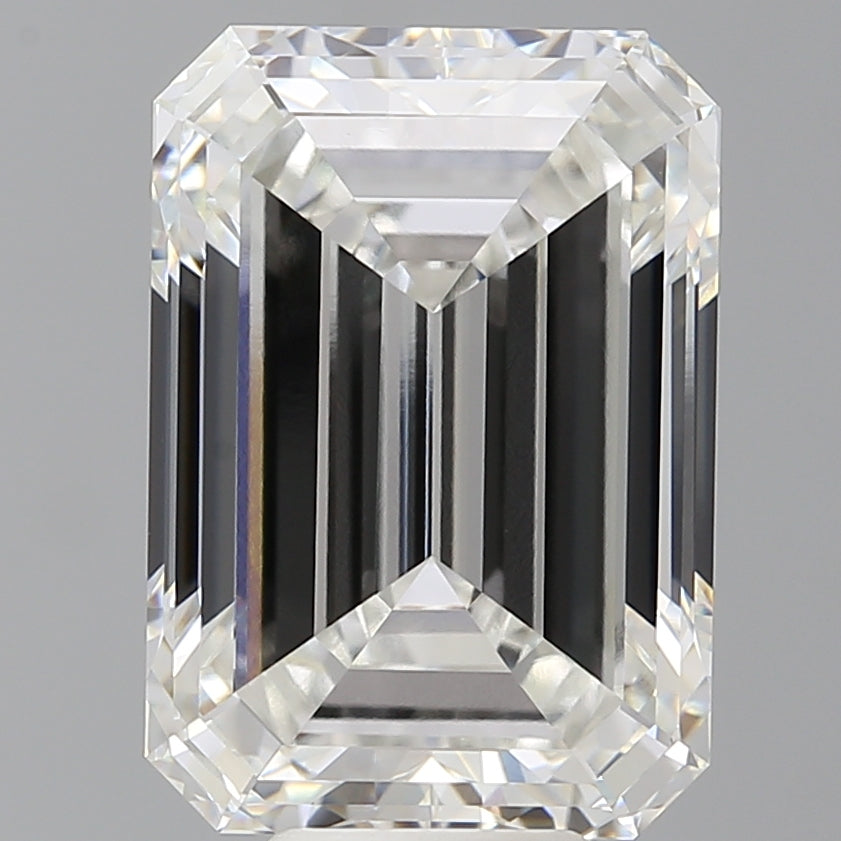 9.58 Carat Emerald Shaped, Ideal Cut, F Color, VVS2 Clarity, IGI Certified Lab Grown Diamond