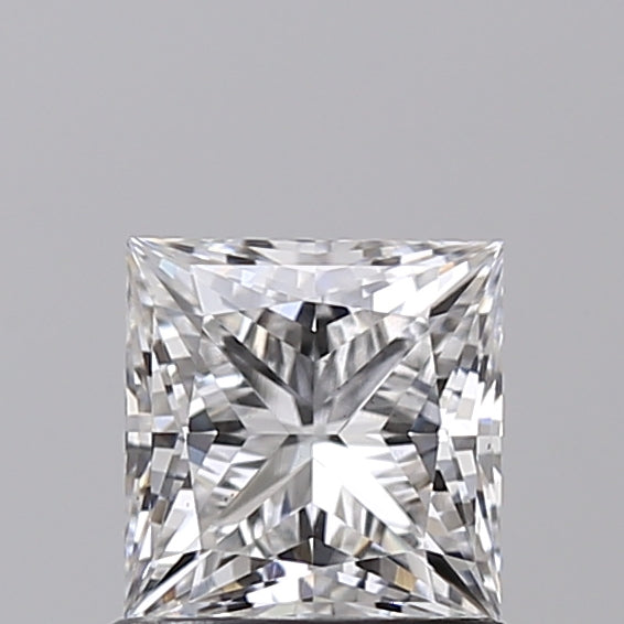 0.98 Carat Princess Shaped, Ideal Cut, E Color, VS2 Clarity, IGI Certified Lab Grown Diamond