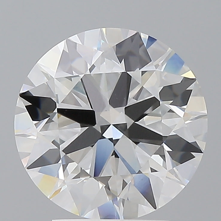3.57 Carat Round Shaped, Ideal Cut, E Color, VVS2 Clarity, IGI Certified Lab Grown Diamond