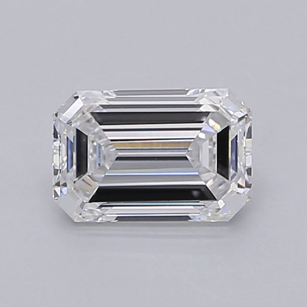 1.00 Carat Emerald Shaped, Ideal Cut, D Color, VS1 Clarity, IGI Certified Lab Grown Diamond