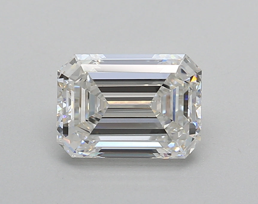 1.51 Carat Emerald Shaped, Very Good Cut, F Color, VS1 Clarity, IGI Certified Lab Grown Diamond