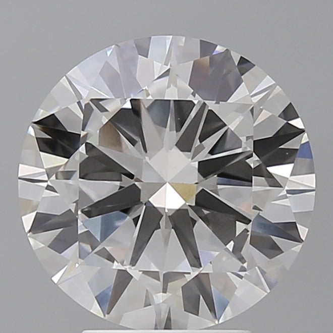 4.00 Carat Round Shaped, Excellent Cut, F Color, VVS2 Clarity, IGI Certified Lab Grown Diamond