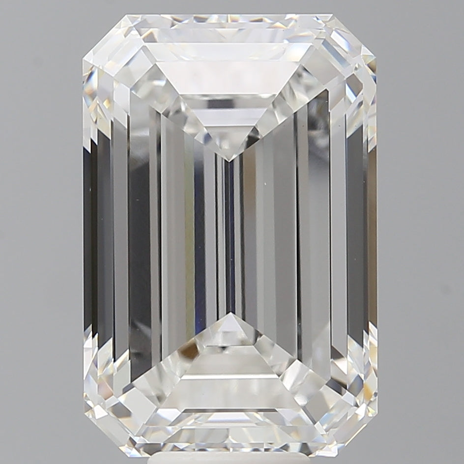 11.54 Carat Emerald Shaped, Ideal Cut, F Color, VS1 Clarity, IGI Certified Lab Grown Diamond