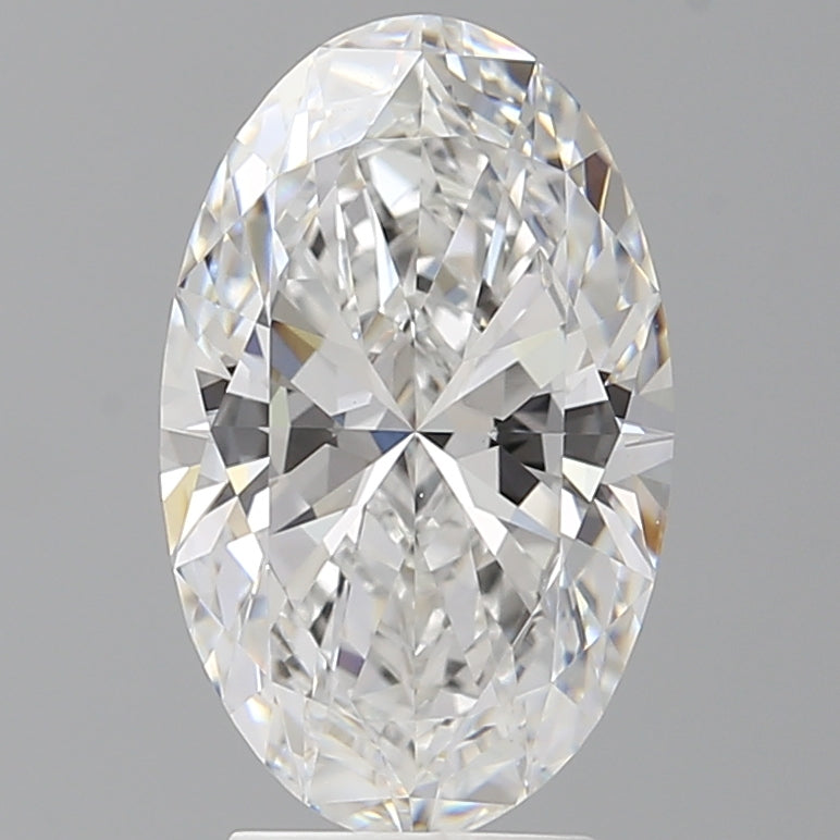 3.57 Carat Oval Shaped, Ideal Cut, E Color, VVS2 Clarity, IGI Certified Lab Grown Diamond