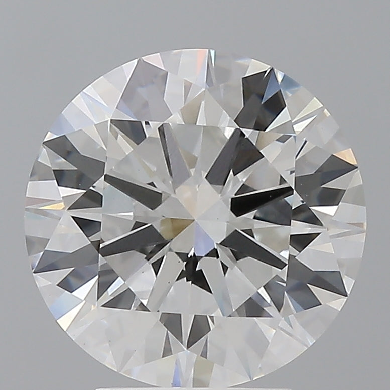 4.05 Carat Round Shaped, Excellent Cut, F Color, VS1 Clarity, IGI Certified Lab Grown Diamond