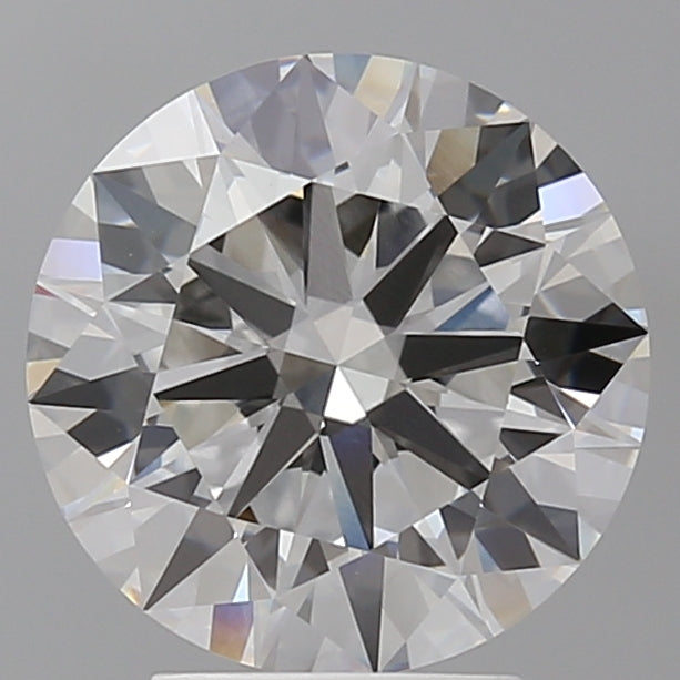 3.57 Carat Round Shaped, Ideal Cut, F Color, VVS2 Clarity, IGI Certified Lab Grown Diamond