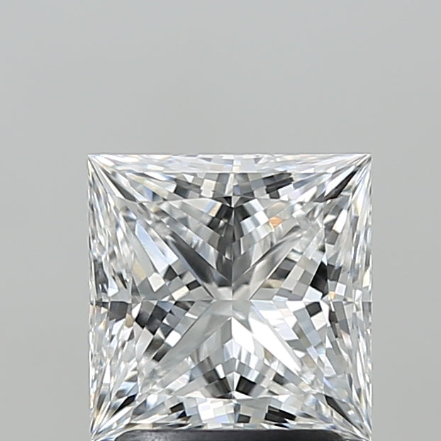 2.07 Carat Princess Shaped, Ideal Cut, E Color, VVS2 Clarity, IGI Certified Lab Grown Diamond