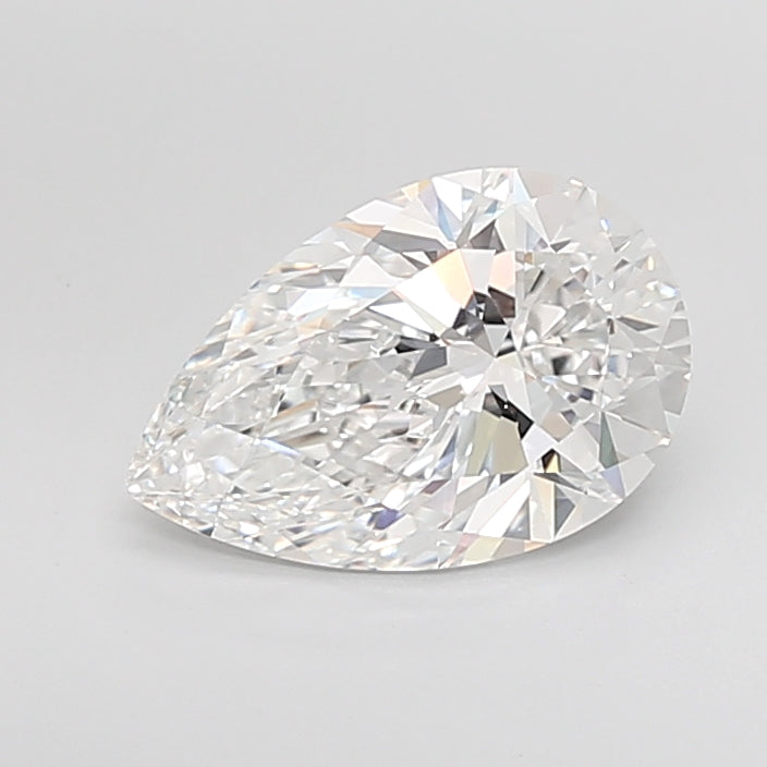 4.03 Carat Pear Shaped, Ideal Cut, E Color, VVS2 Clarity, IGI Certified Lab Grown Diamond