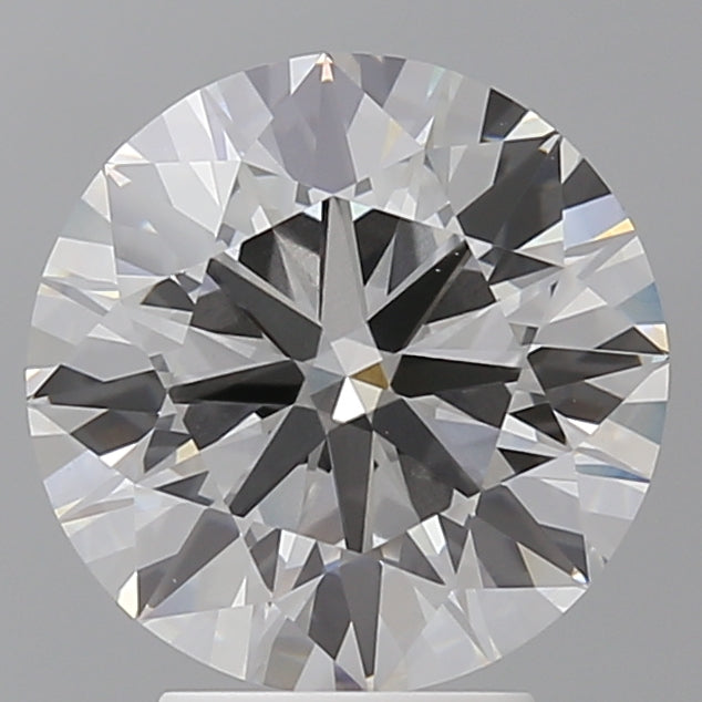 3.96 Carat Round Shaped, Excellent Cut, E Color, VVS2 Clarity, IGI Certified Lab Grown Diamond