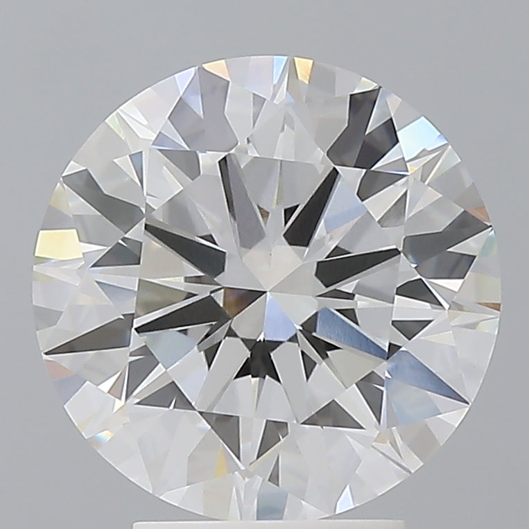 4.06 Carat Round Shaped, Ideal Cut, E Color, VVS2 Clarity, IGI Certified Lab Grown Diamond