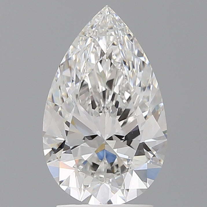 2.60 Carat Pear Shaped, Ideal Cut, E Color, VS1 Clarity, IGI Certified Lab Grown Diamond
