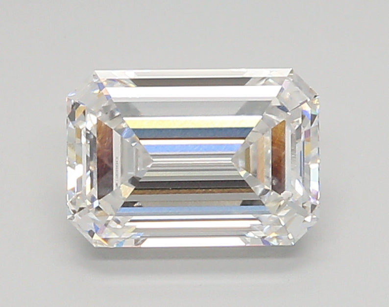 2.04 Carat Emerald Shaped, Ideal Cut, E Color, VVS1 Clarity, IGI Certified Lab Grown Diamond