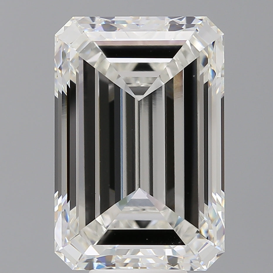 10.98 Carat Emerald Shaped, Excellent Cut, F Color, VVS2 Clarity, IGI Certified Lab Grown Diamond