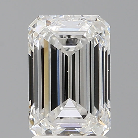 2.05 Carat Emerald Shaped, Ideal Cut, E Color, VVS2 Clarity, IGI Certified Lab Grown Diamond