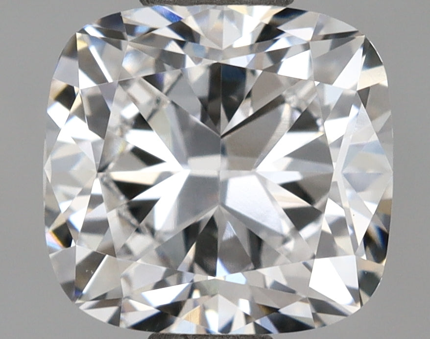 1.59 Carat Cushion Shaped, Ideal Cut, D Color, VVS2 Clarity, IGI Certified Lab Grown Diamond