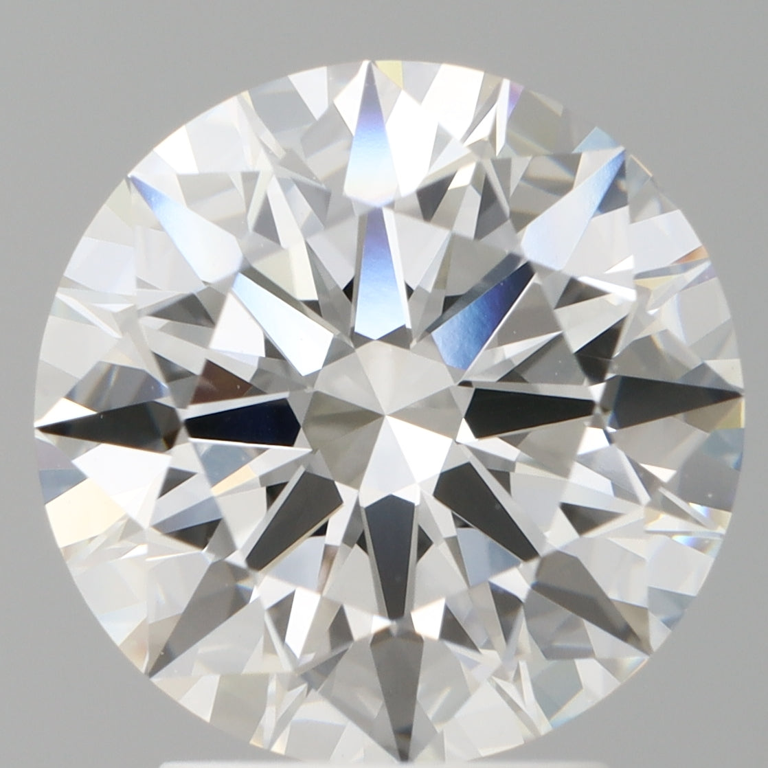 3.09 Carat Round Shaped, Ideal Cut, F Color, VVS2 Clarity, IGI Certified Lab Grown Diamond
