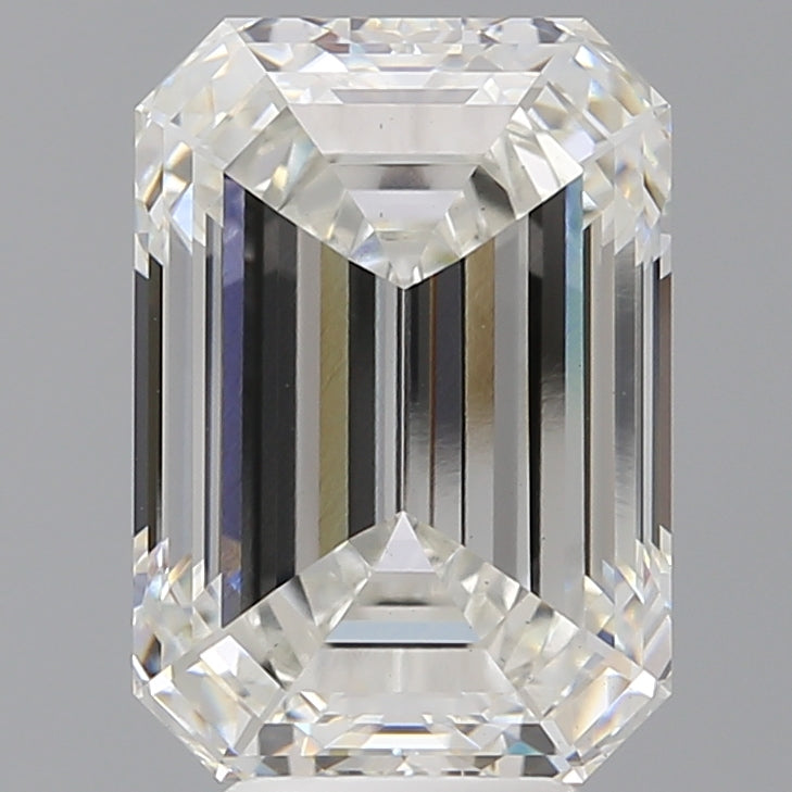 6.57 Carat Emerald Shaped, Ideal Cut, F Color, VS1 Clarity, IGI Certified Lab Grown Diamond