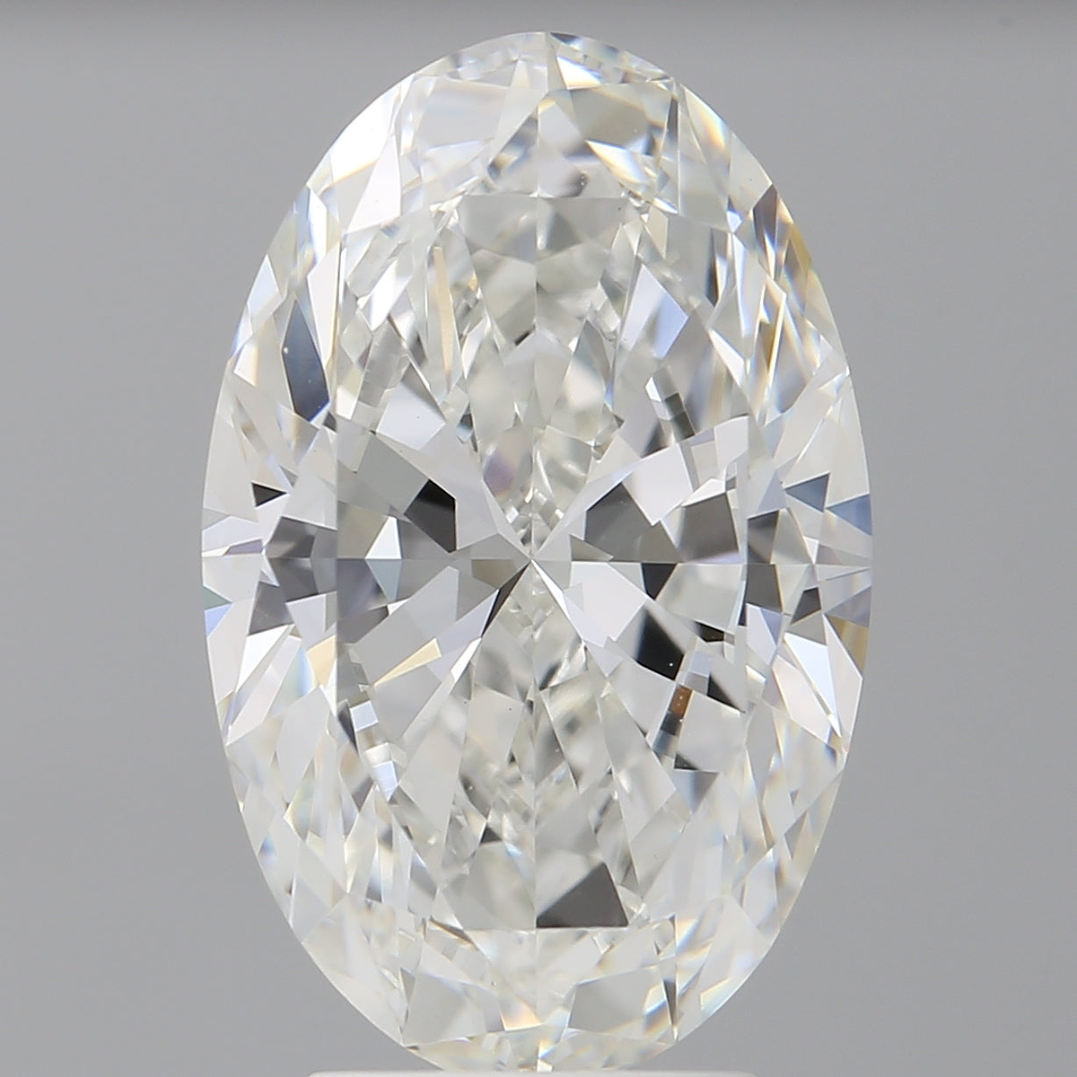 4.10 Carat Oval Shaped, Ideal Cut, F Color, VVS2 Clarity, IGI Certified Lab Grown Diamond