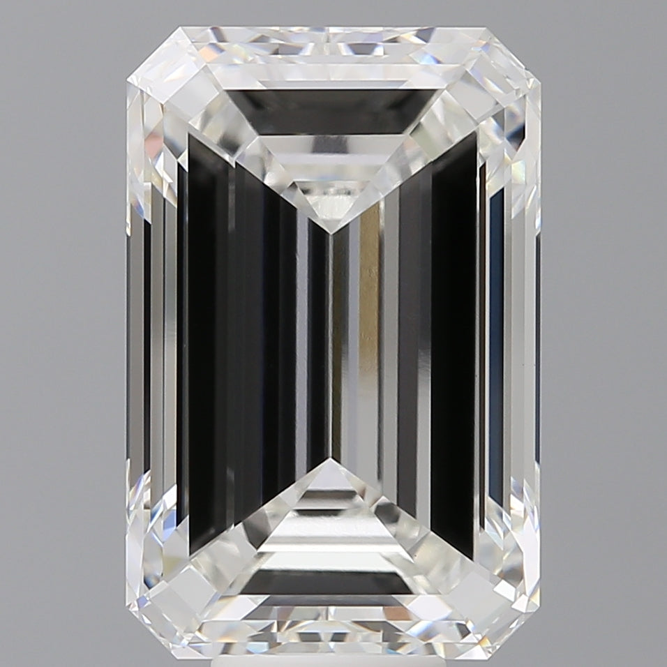 12.04 Carat Emerald Shaped, Excellent Cut, F Color, VVS2 Clarity, IGI Certified Lab Grown Diamond