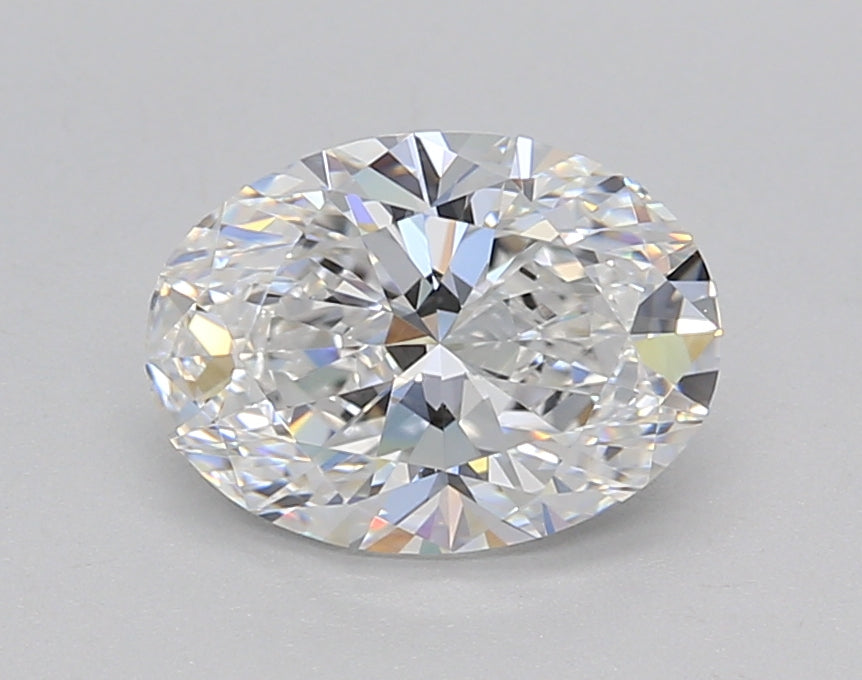 1.50 Carat Oval Shaped, Ideal Cut, D Color, VVS2 Clarity, IGI Certified Lab Grown Diamond