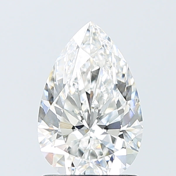 1.55 Carat Pear Shaped, Excellent Cut, E Color, VVS1 Clarity, IGI Certified Lab Grown Diamond
