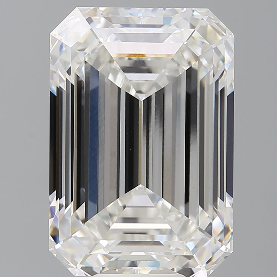 12.60 Carat Emerald Shaped, Ideal Cut, F Color, VVS2 Clarity, IGI Certified Lab Grown Diamond
