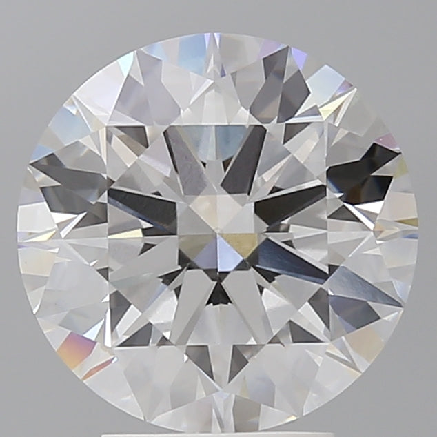 4.03 Carat Round Shaped, Ideal Cut, E Color, VVS2 Clarity, IGI Certified Lab Grown Diamond