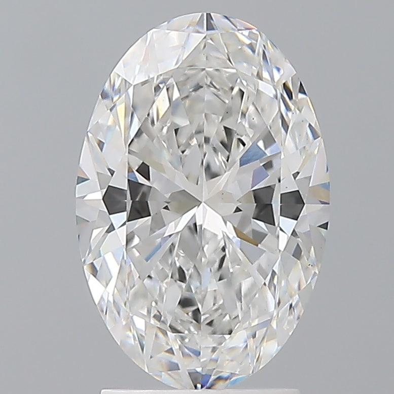 2.60 Carat Oval Shaped, Ideal Cut, E Color, VVS2 Clarity, IGI Certified Lab Grown Diamond