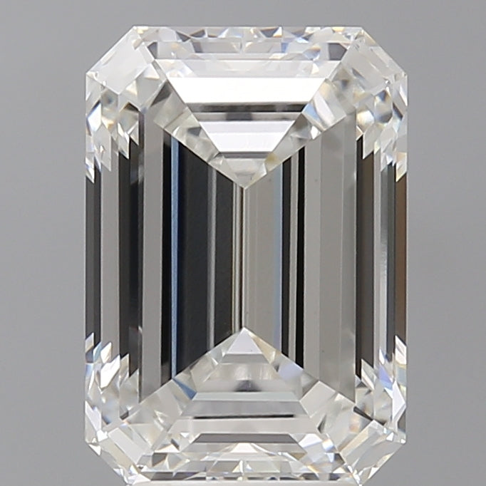 4.60 Carat Emerald Shaped, Ideal Cut, F Color, VVS2 Clarity, IGI Certified Lab Grown Diamond