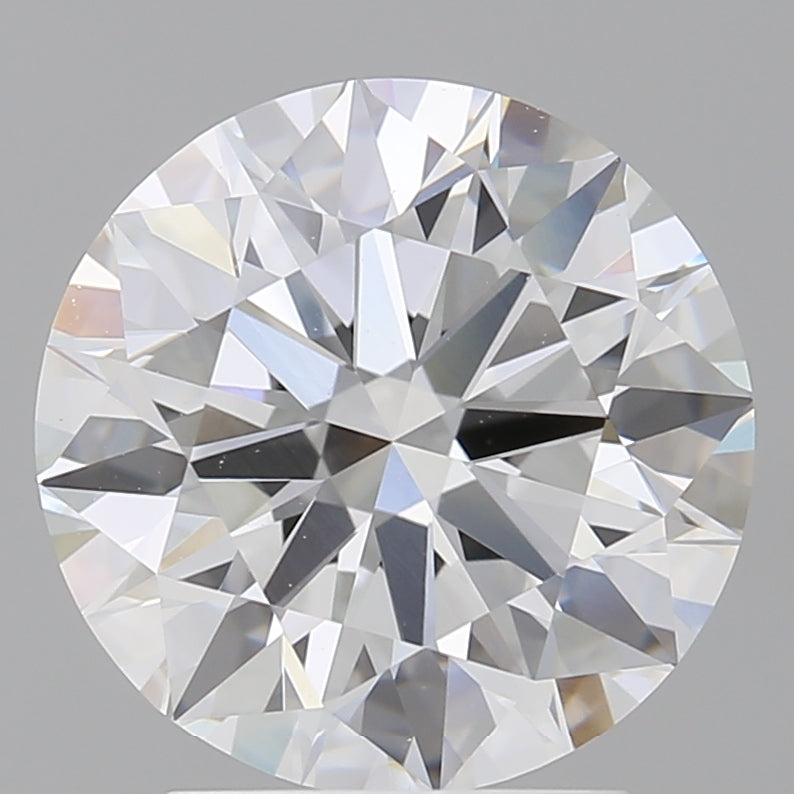 3.08 Carat Round Shaped, Ideal Cut, E Color, VVS2 Clarity, IGI Certified Lab Grown Diamond