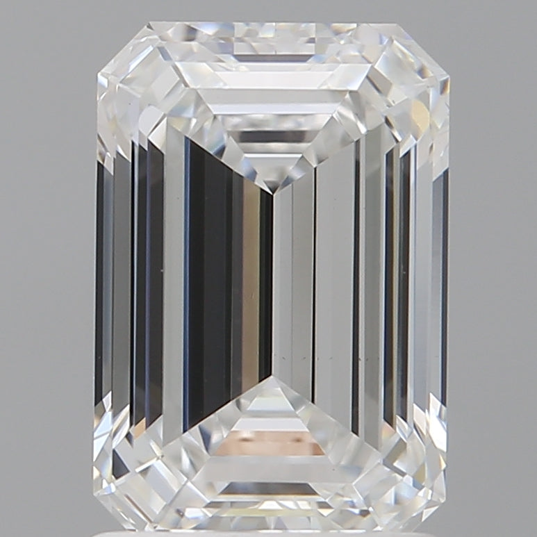 1.60 Carat Emerald Shaped, Ideal Cut, E Color, VS1 Clarity, IGI Certified Lab Grown Diamond