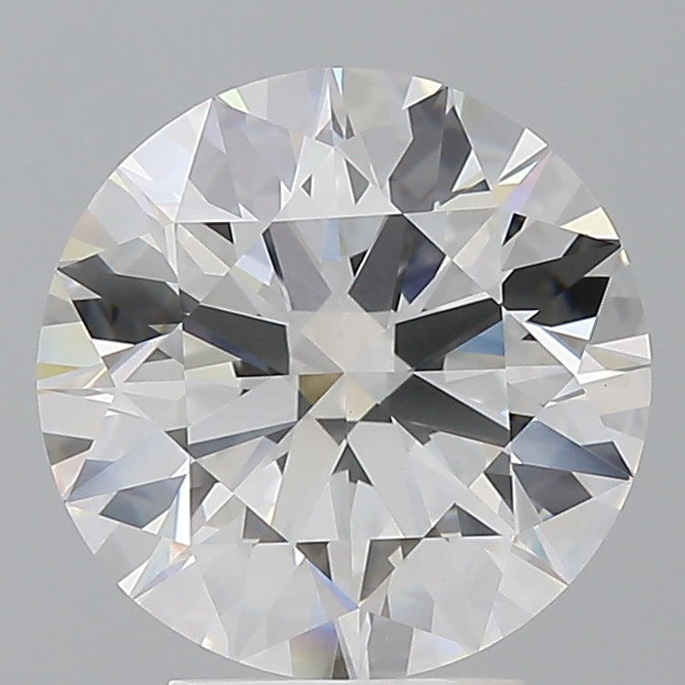 4.07 Carat Round Shaped, Ideal Cut, E Color, VVS2 Clarity, IGI Certified Lab Grown Diamond