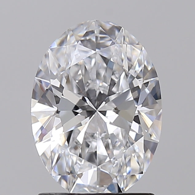 1.55 Carat Oval Shaped, Ideal Cut, D Color, VVS1 Clarity, IGI Certified Lab Grown Diamond