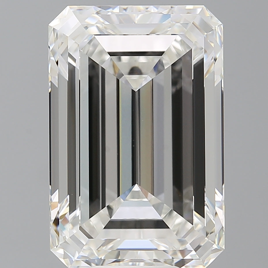 12.09 Carat Emerald Shaped, Ideal Cut, F Color, VVS2 Clarity, IGI Certified Lab Grown Diamond