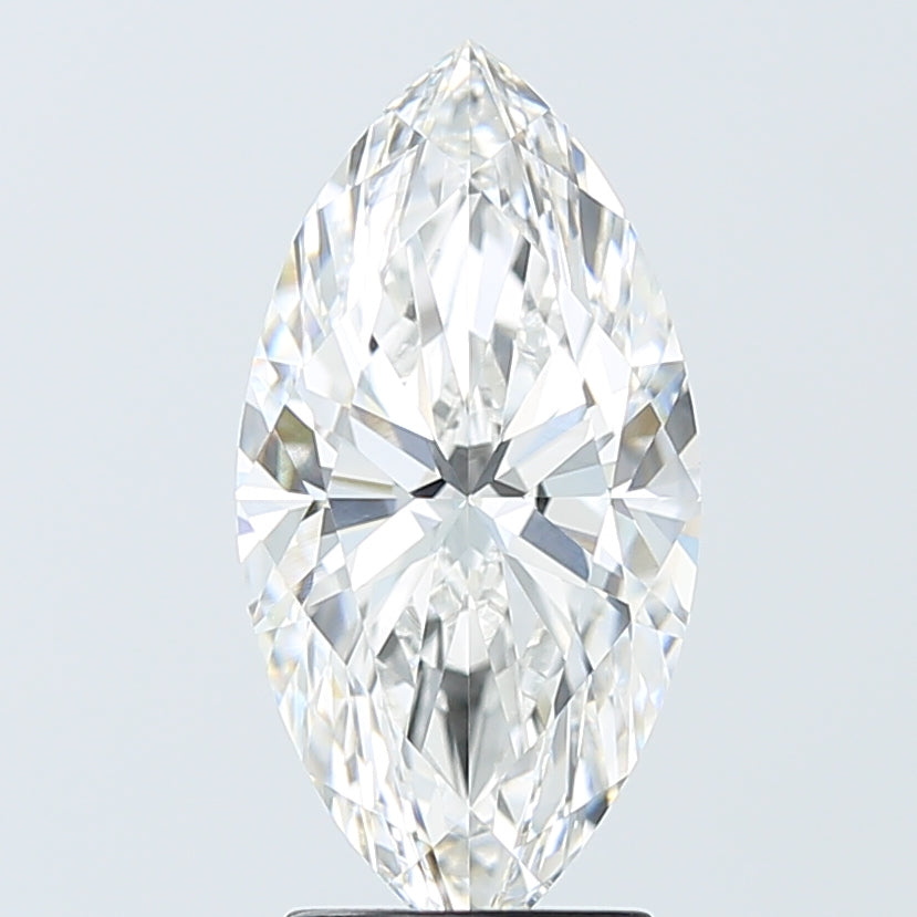 3.08 Carat Marquise Shaped, Ideal Cut, F Color, VVS2 Clarity, IGI Certified Lab Grown Diamond